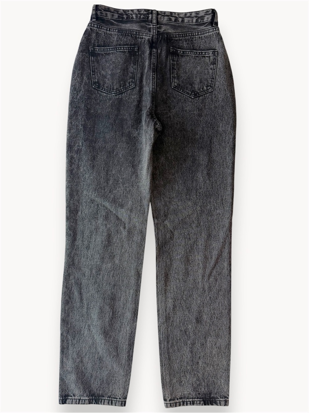 12th Tribe High-Waist Black Acid Wash Jeans - Picture 4 of 10